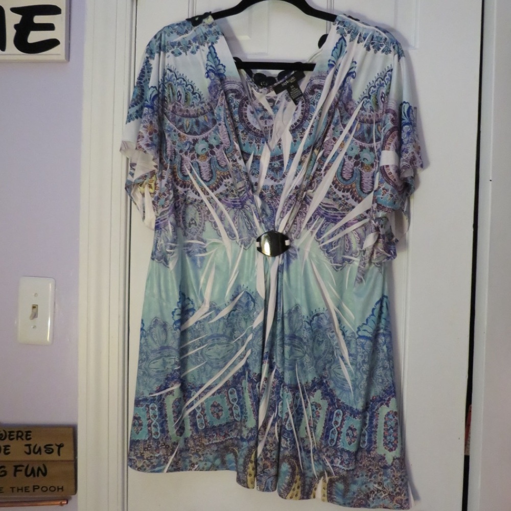 Style & Co. Blue and Purple Tunic Top
